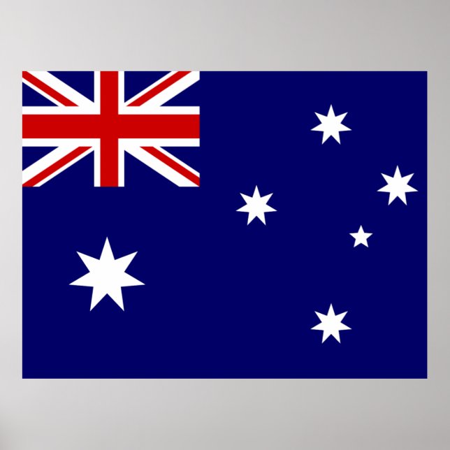 Flagge Australiens Poster (Vorne)