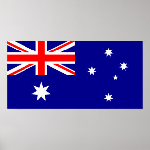 Flagge Australiens Poster