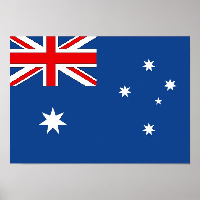 Flagge Australiens Poster (Vorne)