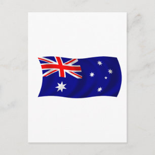 Flagge Australiens Postkarte
