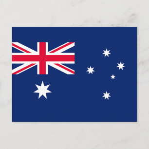 Flagge Australiens Postkarte