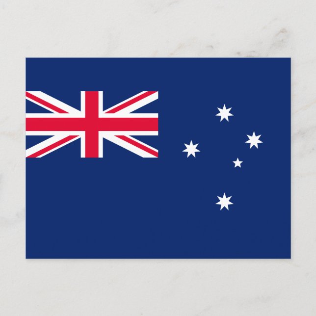 Flagge Australiens Postkarte (Vorderseite)
