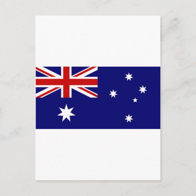 Flagge Australiens Postkarte (Vorderseite)