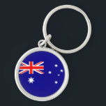 Flagge Australiens Schlüsselanhänger<br><div class="desc">Flagge Australiens: Die Flagge des Vereinigten Königreichs "Union Jack" befindet sich in der oberen linken Ecke,  darunter der Stern der Föderation. Die anderen Sterne repräsentieren die Konstellation des Südkreuzes.</div>
