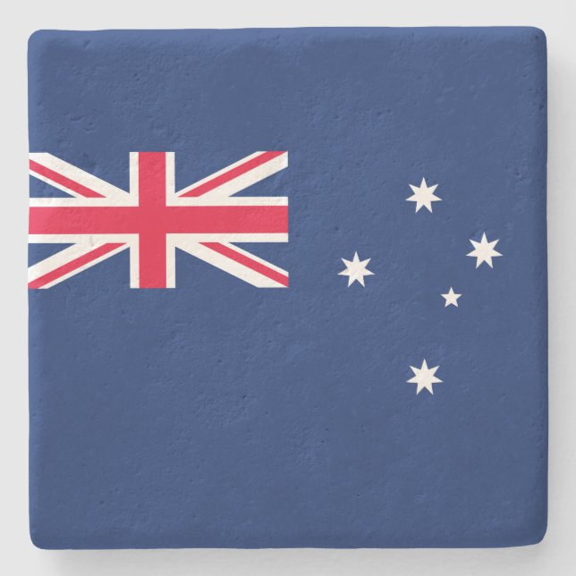Flagge Australiens Steinuntersetzer (Vorderseite)