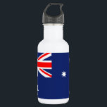 Flagge Australiens Trinkflasche<br><div class="desc">Die Flagge Australiens Ein rotes Ensign mit dem Commonwealth / Federation Star am Hang, und das Südkreuz in der Fliege Hälfte. Die Flagge Australiens ist ein ausgeprägtes Blue Ensign: ein blaues Feld mit der Union Jack im Kanton und ein großer weißer sieben spitzen Stern, bekannt als Commonwealth Star im unteren...</div>