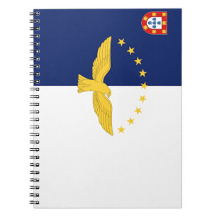 Flagge Azoren (Portugal) Notizblock