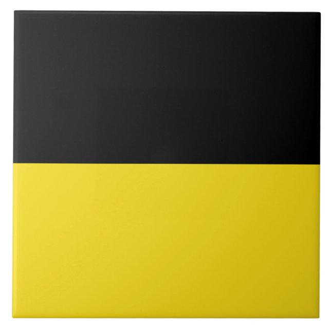 Flagge Baden-Württembergs (deutscher Staat) Fliese (Vorderseite)