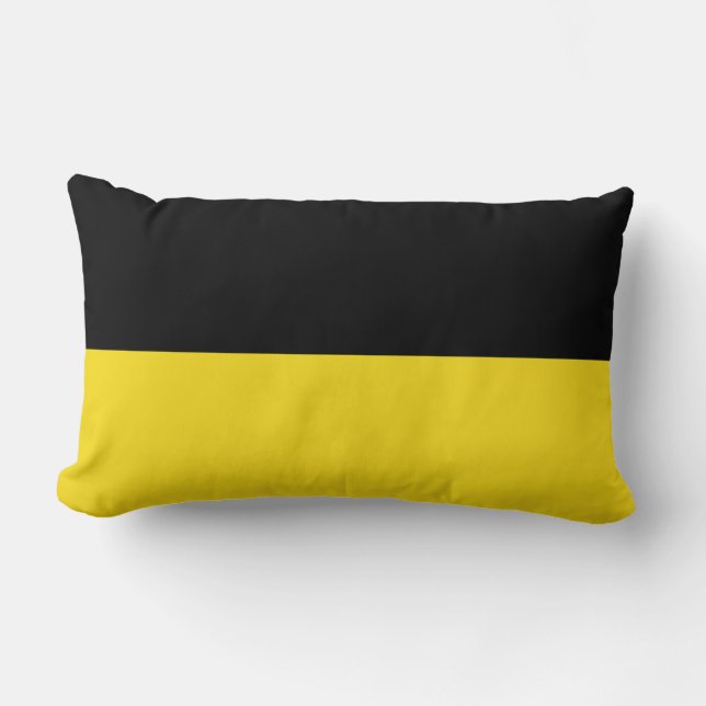 Flagge Baden-Württembergs (deutscher Staat) Lendenkissen (Vorderseite)