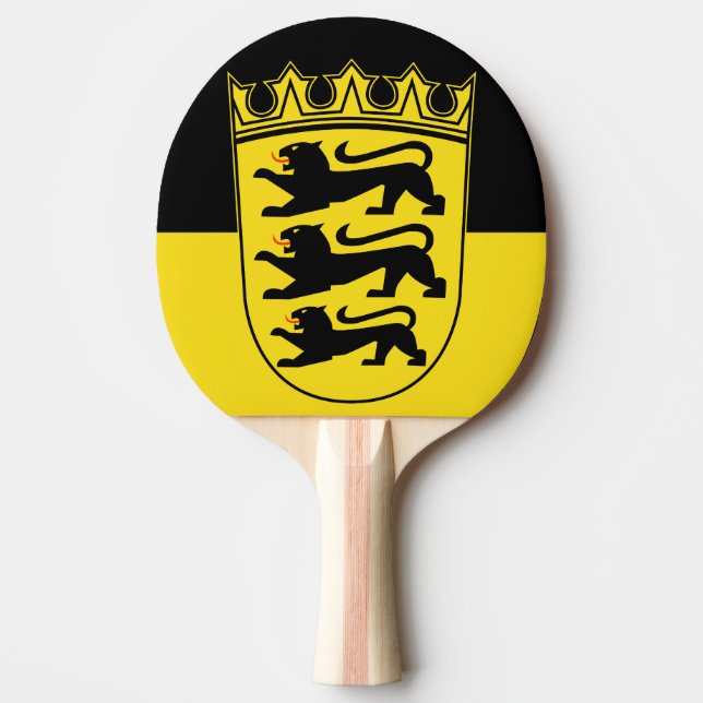 Flagge Baden-Württembergs Ping-Pong Paddle Tischtennis Schläger (Vorderseite)