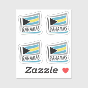 Flagge Bahamas Pride X Aufkleber