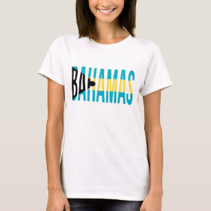 Flagge Bahamas Vacation Island T-Shirt