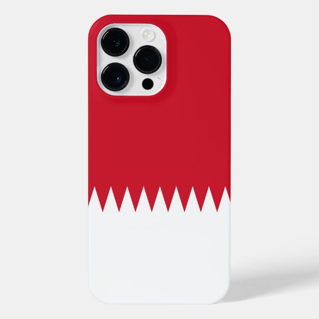 Flagge Bahrain iPhone 14 Pro Max Hülle (Rückseite)