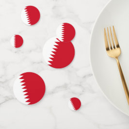 Flagge Bahrain Konfetti