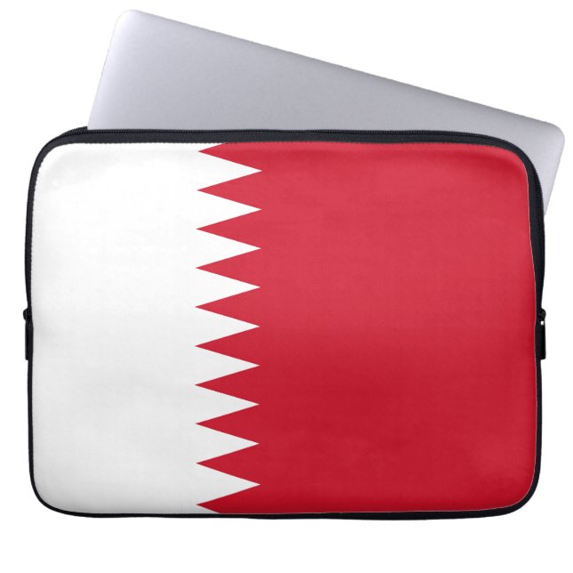 Flagge Bahrain Laptopschutzhülle (Vorderseite)