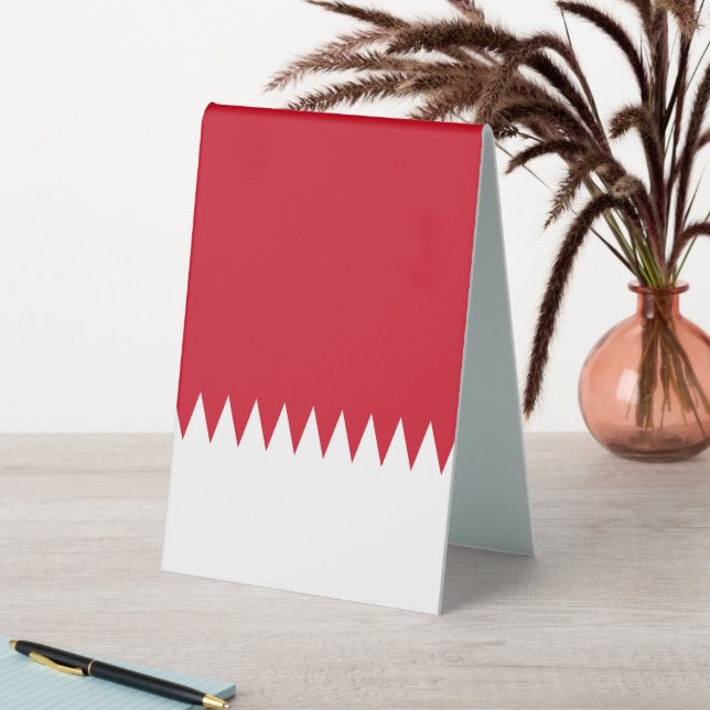 Flagge Bahrain Tischaufsteller (In Situ (Tisch))