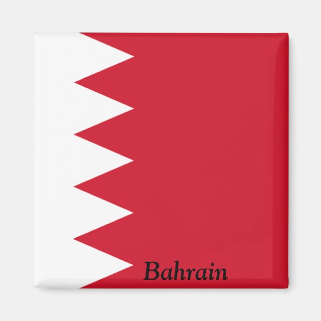 Flagge Bahrains Magnet (Vorne)