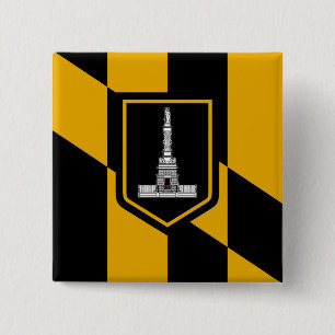 Flagge Baltimore, Maryland Button