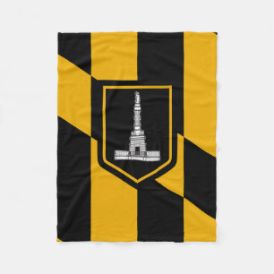 Flagge Baltimore, Maryland Fleecedecke
