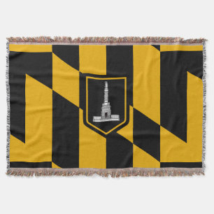 Flagge Baltimore, Maryland Throw Blanket Decke