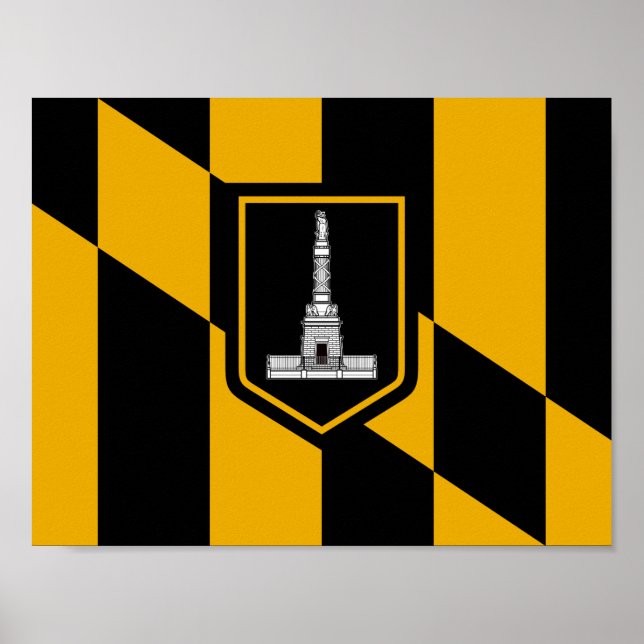 Flagge Baltimore Poster (Vorne)