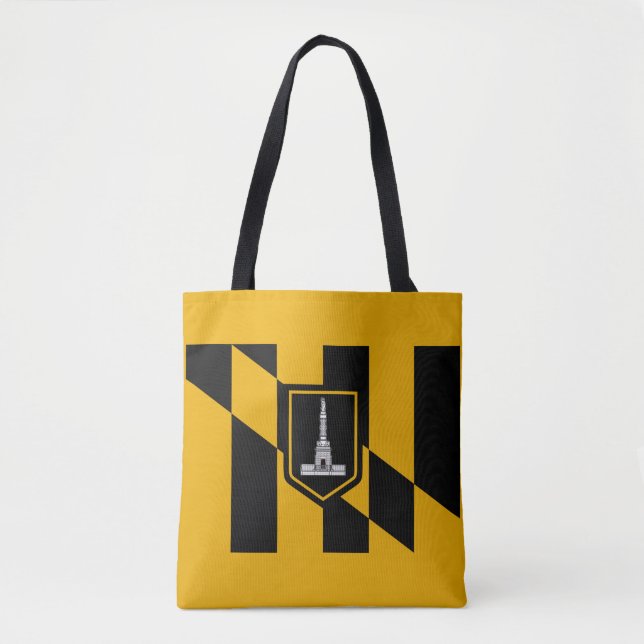 Flagge Baltimore Tote Tag Tasche (Vorderseite)