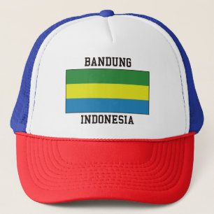 Flagge Bandungs, Indonesien Truckerkappe