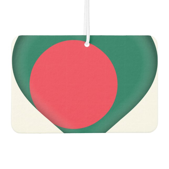Flagge Bangladesch Autolufterfrischer (Vorderseite)
