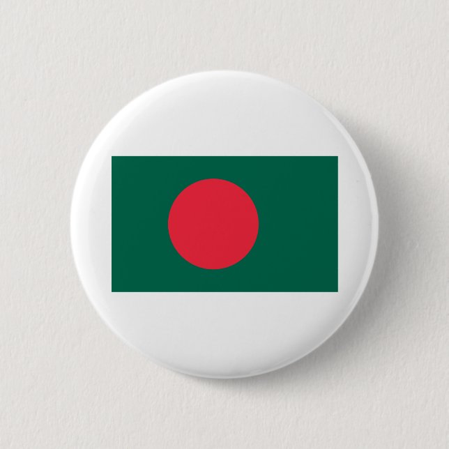 Flagge Bangladesch Button (Vorderseite)