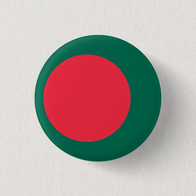 Flagge Bangladesch Button (Vorderseite)