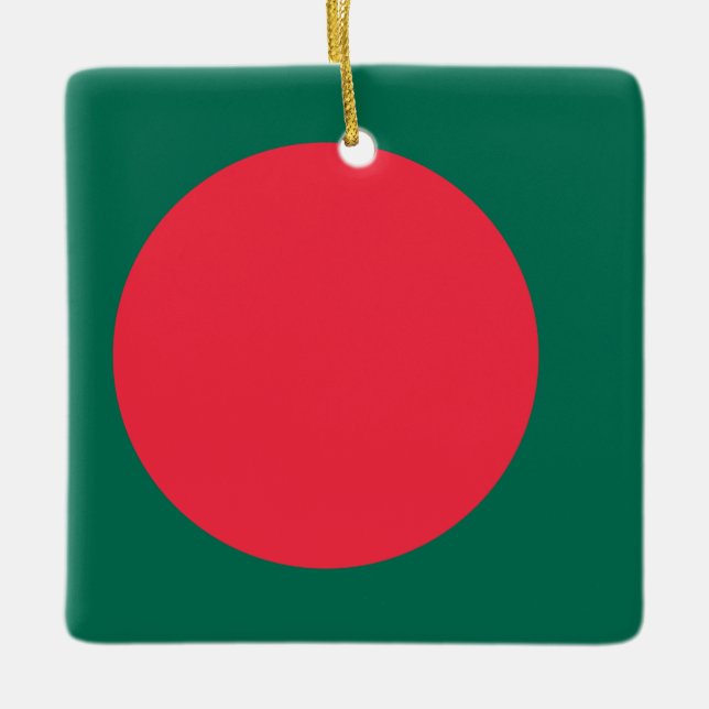 Flagge Bangladesch Keramikornament (Vorderseite)