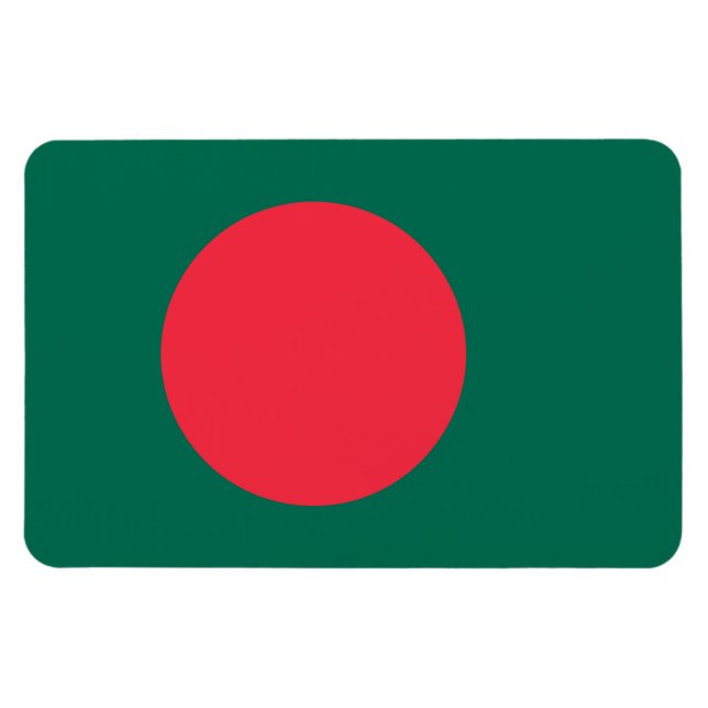 Flagge Bangladesch Magnet (Horizontal)