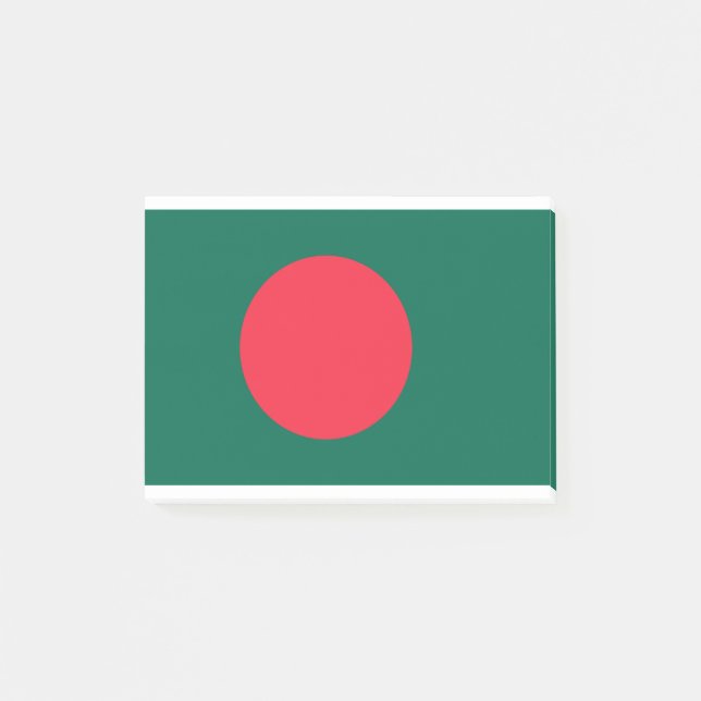 Flagge Bangladesch Post-it Klebezettel (Vorderseite)