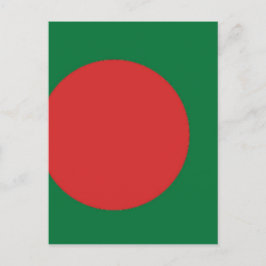 Flagge Bangladesch Postkarte