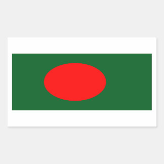 Flagge Bangladesch Rechteckiger Aufkleber