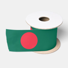 Flagge Bangladeschs (Bangladesch) Satinband