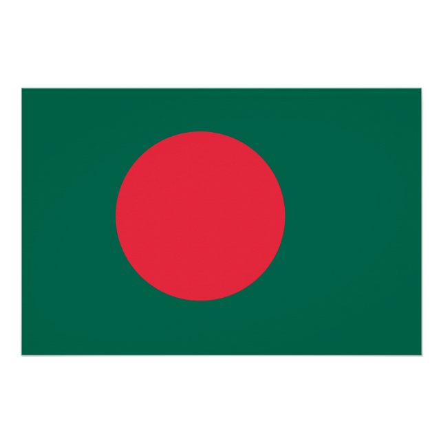Flagge Bangladeschs Poster (Vorderseite)