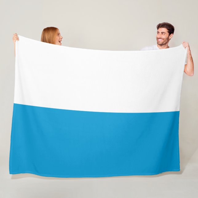 Flagge Bayerns (deutscher Staat) Fleecedecke (Beispiel)