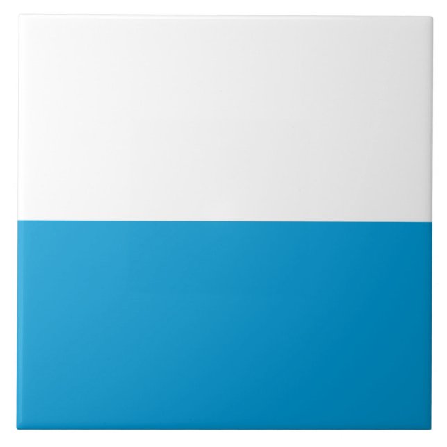 Flagge Bayerns (deutscher Staat) Fliese (Vorderseite)