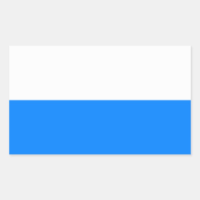 Flagge Bayerns Rechteckiger Aufkleber (Vorderseite)