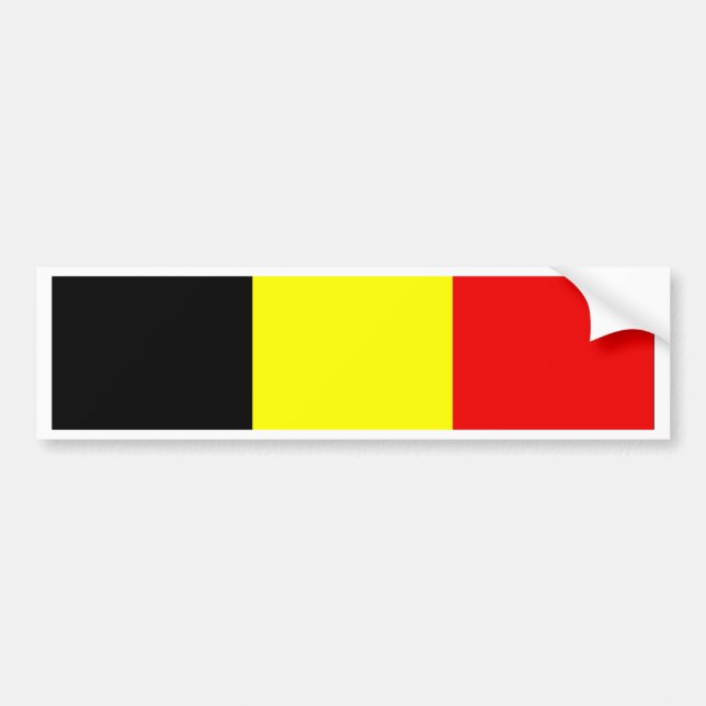 Flagge Belgiens Autoaufkleber (Vorne)
