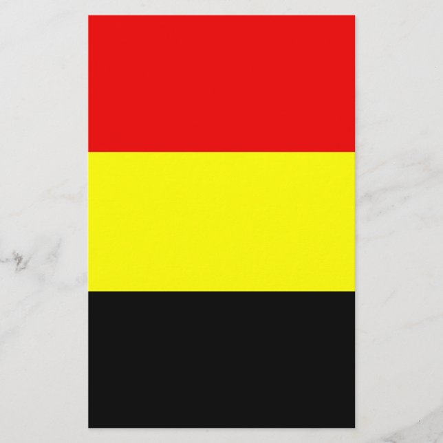 Flagge Belgiens Briefpapier (Vorderseite)