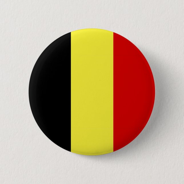 Flagge Belgiens Button (Vorderseite)