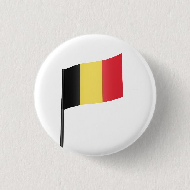 Flagge Belgiens Button (Vorderseite)