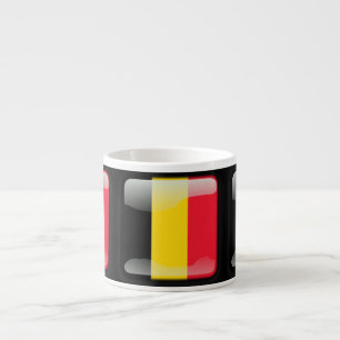 Flagge Belgiens Espressotasse