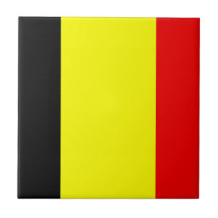 Flagge Belgiens Fliese