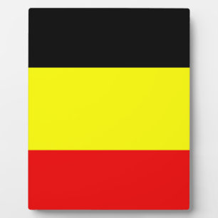 Flagge Belgiens Fotoplatte
