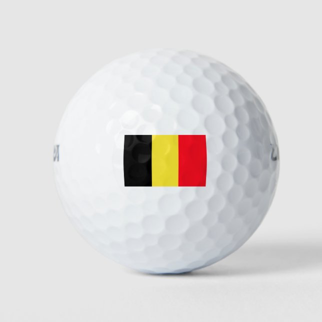 Flagge Belgiens Golfball (Vorderseite)