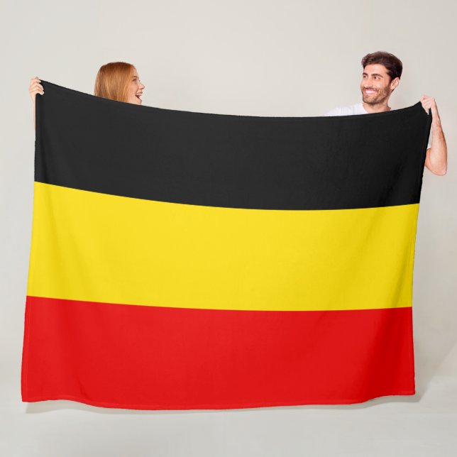 Flagge Belgiens groß Fleecedecke (Beispiel)
