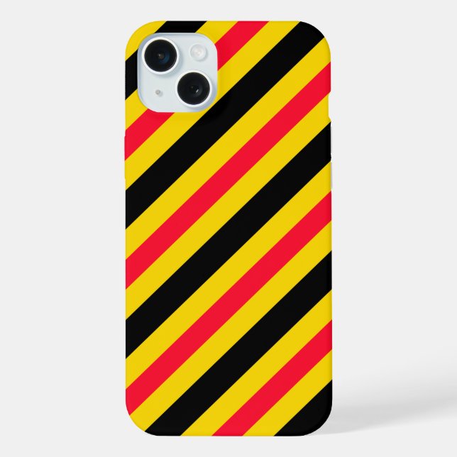 Flagge Belgiens iPhone 15 Plus Hülle (Rückseite)